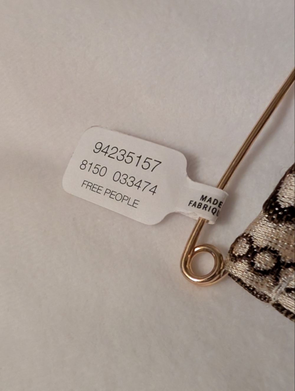 Free People Book Charm Brooch Earring Set Tassle Pin NWT - Picture 5 of 5